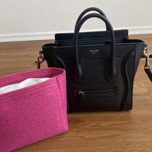 Celine nano luggage w/ bag insert